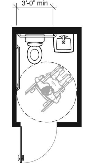 2010 standard minimum with out-swinging door