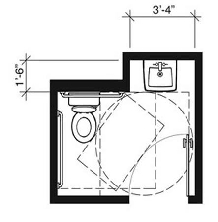 Plan-2C: 2010 Standards Minimum with In-Swinging Door