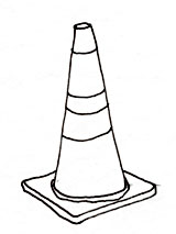 illustration of a traffic cone